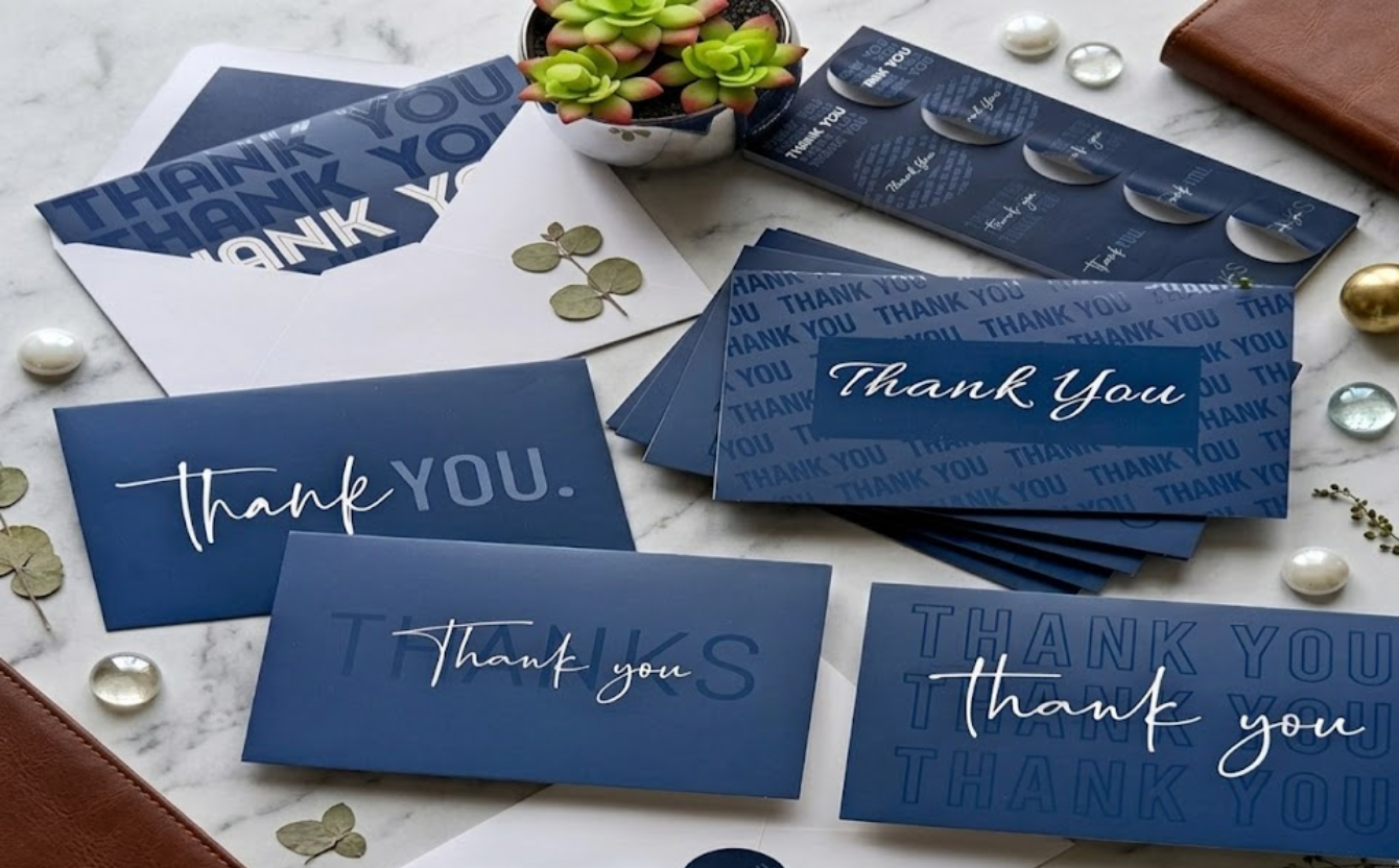 UV Thank You Card
