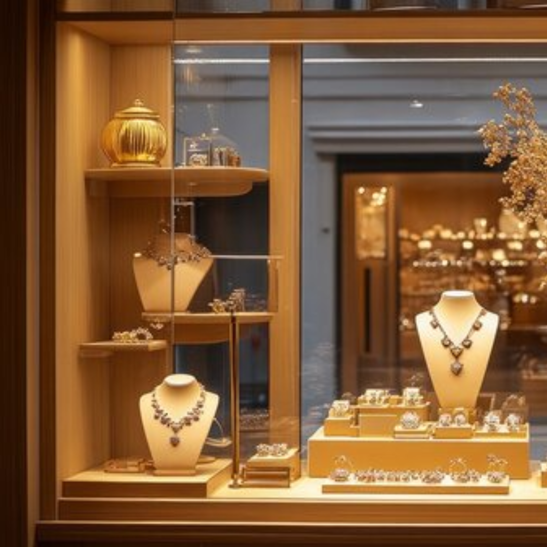 Manufacturer, Exporter, Importer, Supplier, Wholesaler, Retailer, Trader of Creative Jewelry Window Showcase Custom Designed Jewelry Store Vitrine in Dubai, Dubai,UAE, 