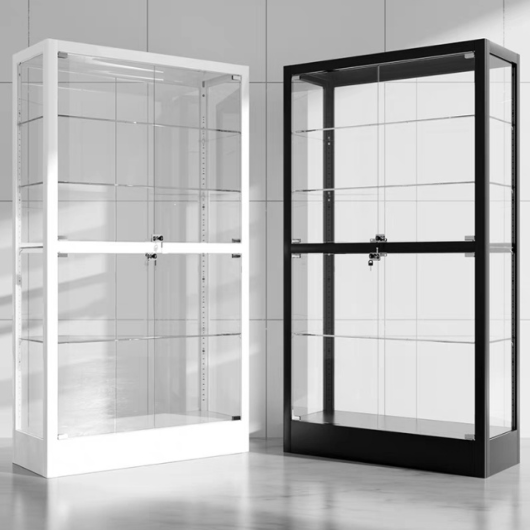Manufacturer, Exporter, Importer, Supplier, Wholesaler, Retailer, Trader of Custom Free Standing Tempered Glass Jewellery Display Showcase in Dubai, Dubai,UAE, 