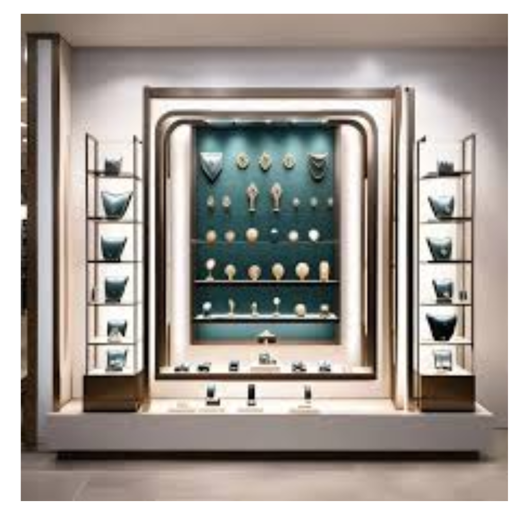 Manufacturer, Exporter, Importer, Supplier, Wholesaler, Retailer, Trader of Custom Made Fashion Jewellery Wall Showcase Luxury Wooden Wall Jewelry Display Case in Dubai, Dubai,UAE, 