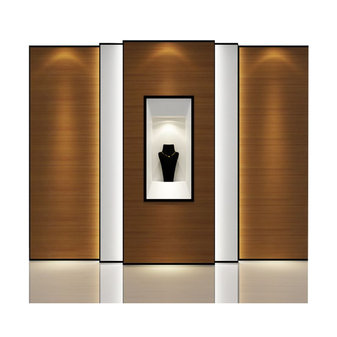 Manufacturer, Exporter, Importer, Supplier, Wholesaler, Retailer, Trader of Custom Modern Wooden Jewellery Wall in Dubai, Dubai,UAE, 