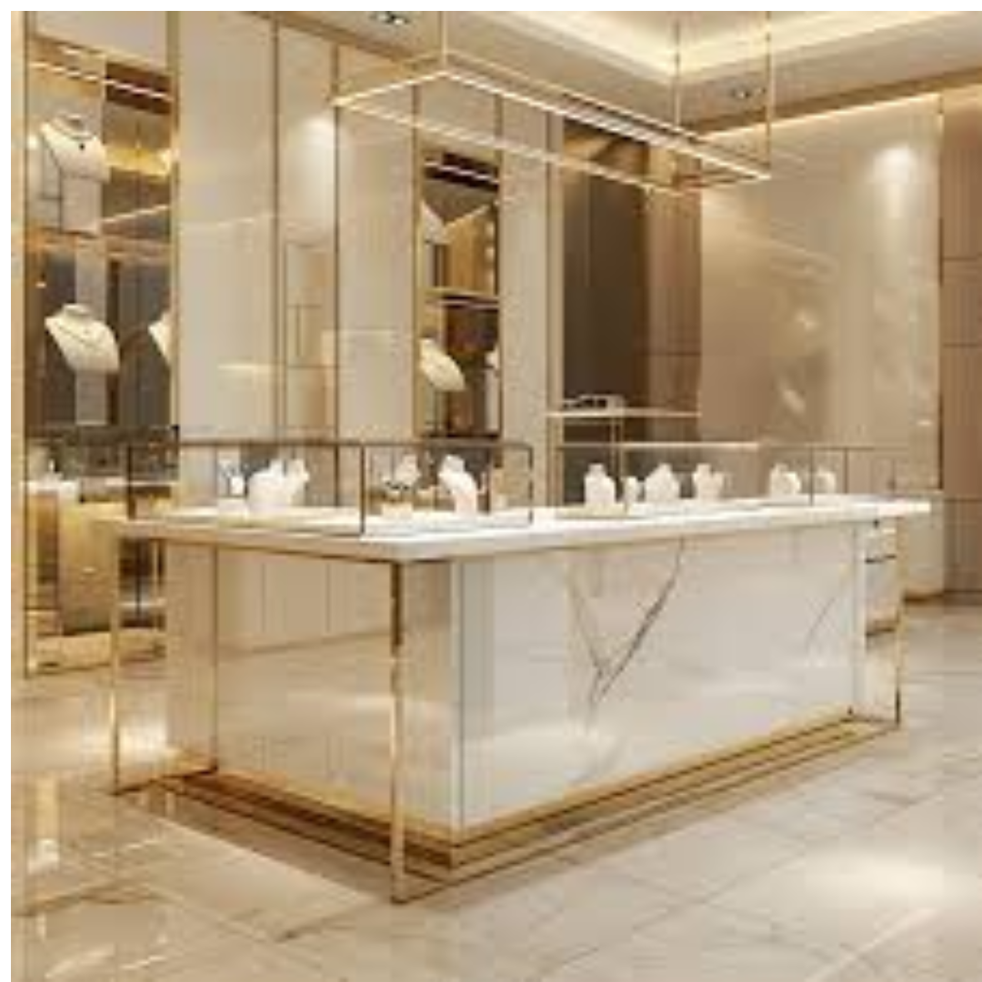 Manufacturer, Exporter, Importer, Supplier, Wholesaler, Retailer, Trader of Fancy Jewelry Store Cashier Counter Showcase Design Checkout Counter Cabinet Design in Dubai, Dubai,UAE, 