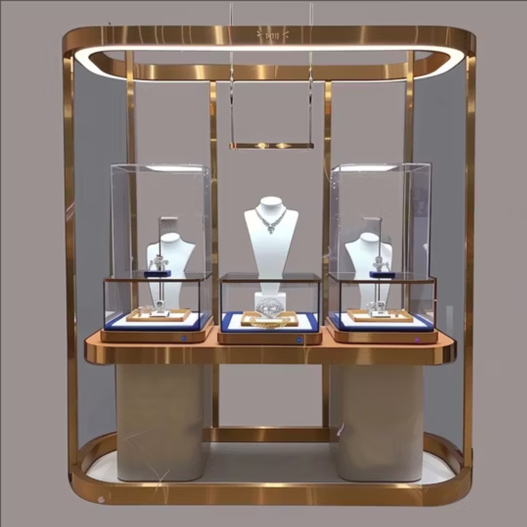 Manufacturer, Exporter, Importer, Supplier, Wholesaler, Retailer, Trader of High-end jewelry display cabinet customization smart jewelry display showcase for sale in Dubai, Dubai,UAE, 
