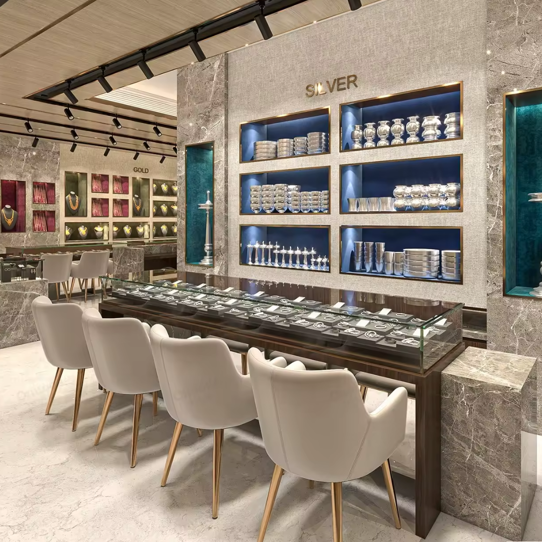 Manufacturer, Exporter, Importer, Supplier, Wholesaler, Retailer, Trader of High end jewelry store negotiation table design jewelry store display counter for sale in Dubai, Dubai,UAE, 