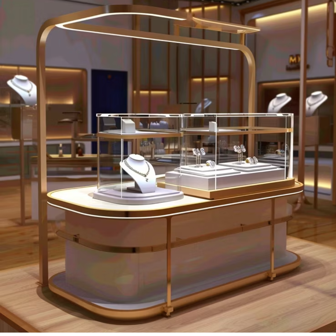 Manufacturer, Exporter, Importer, Supplier, Wholesaler, Retailer, Trader of Jewelry Boutique Display Cabinet Multi-layer Display Tower Customized For Jewelry Store in Dubai, Dubai,UAE, 
