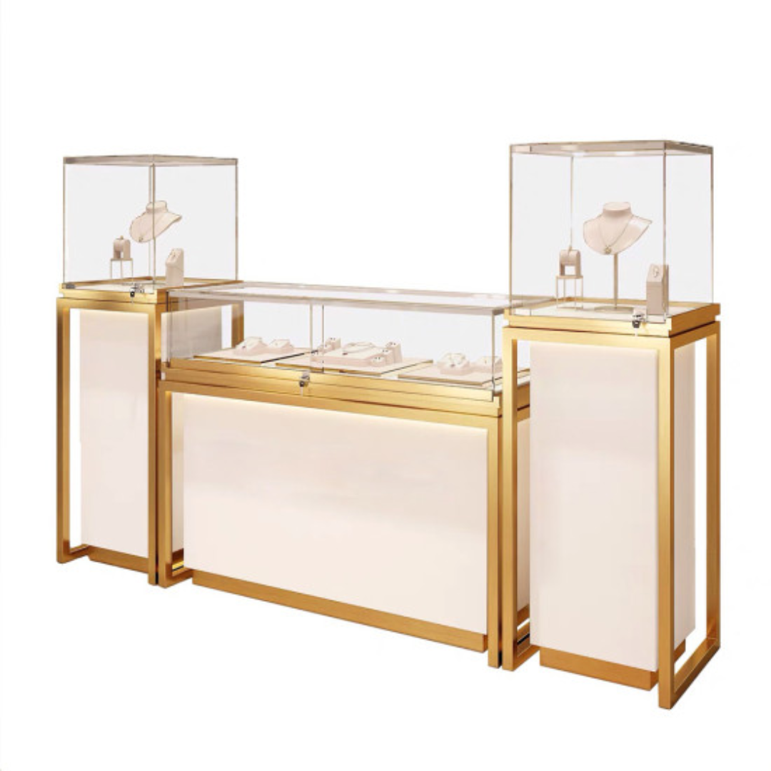 Manufacturer, Exporter, Importer, Supplier, Wholesaler, Retailer, Trader of Latest Design Luxury Jewelry Combination Display Showcase Jewellery Display Table Counter in Dubai, Dubai,UAE, 
