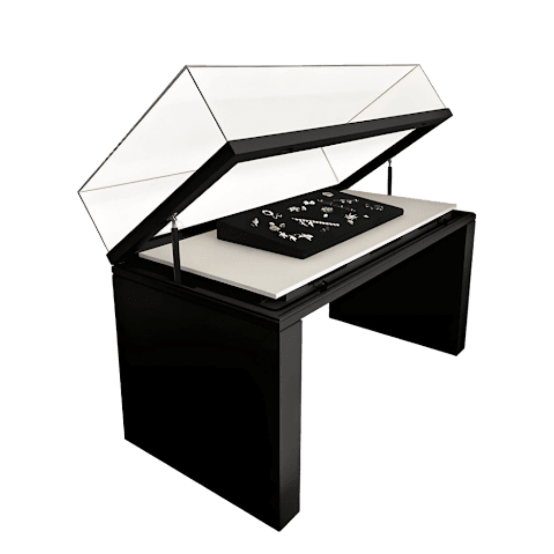 Manufacturer, Exporter, Importer, Supplier, Wholesaler, Retailer, Trader of Museum hydraulic lifting display cabinet design in Dubai, Dubai,UAE, 