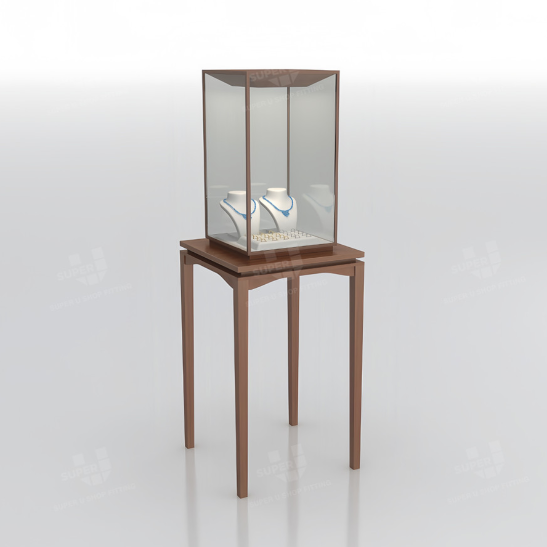 Manufacturer, Exporter, Importer, Supplier, Wholesaler, Retailer, Trader of New Design Round Jewelry Display Tower Jewelry Boutique Showcase Jewelry Store Vitrine in Dubai, Dubai,UAE, 
