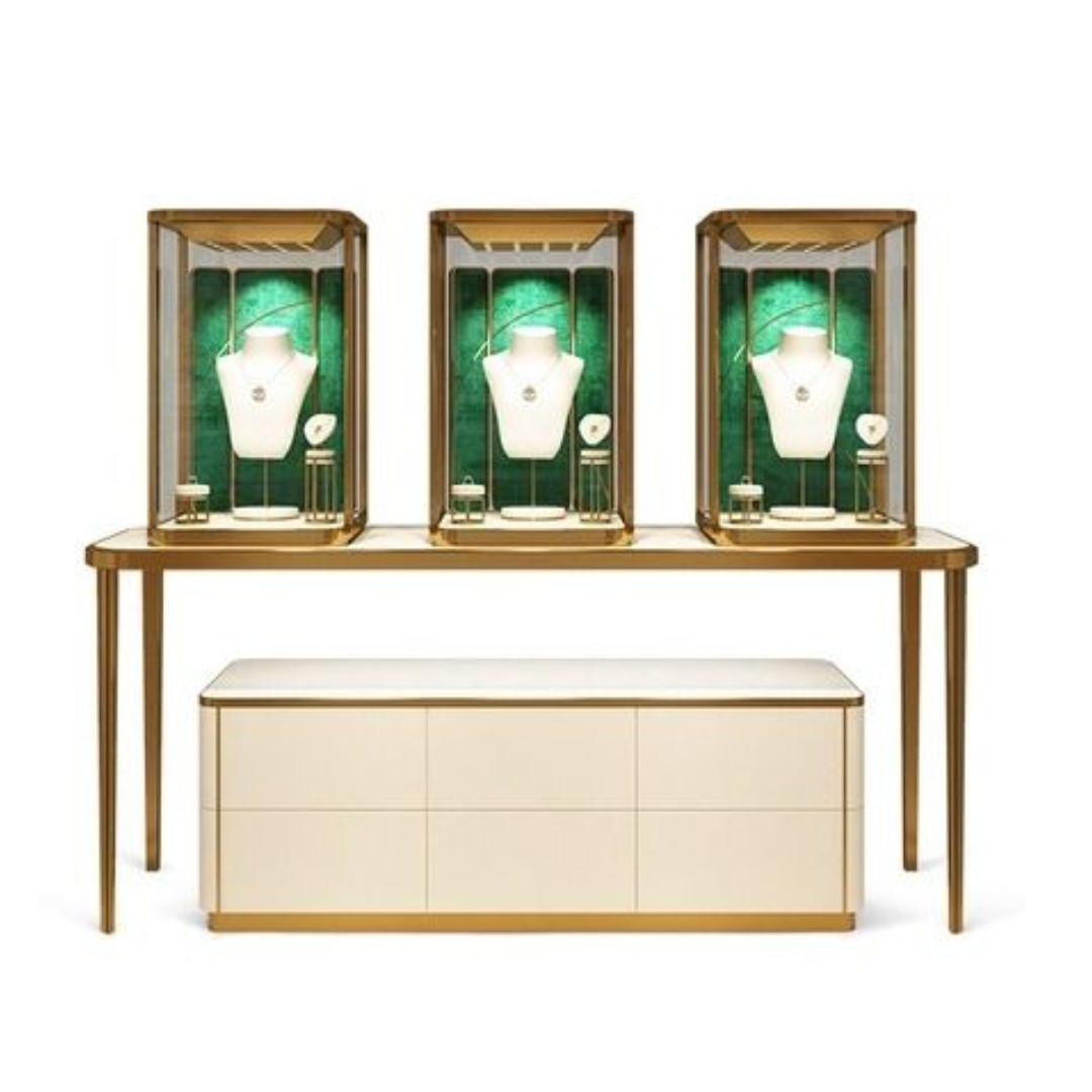 Manufacturer, Exporter, Importer, Supplier, Wholesaler, Retailer, Trader of New Jewellery Retail Store Front Showcase and Window Display Case Design in Dubai, Dubai,UAE, 