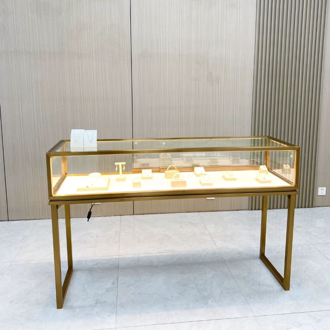 Manufacturer, Exporter, Importer, Supplier, Wholesaler, Retailer, Trader of New Jewelry Display Cabinet Customized Luxury Gold Display Cabinet Manufacturer in Dubai, Dubai,UAE, 