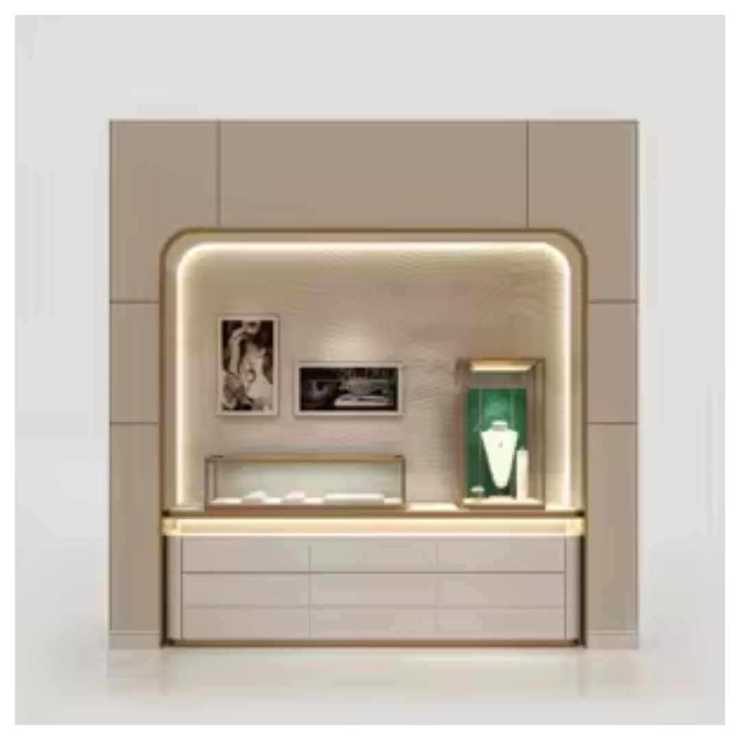 Manufacturer, Exporter, Importer, Supplier, Wholesaler, Retailer, Trader of WD Showcase Luxury Custom Jewelry wall cabinet Display Showcase Interior design in Dubai, Dubai,UAE, 